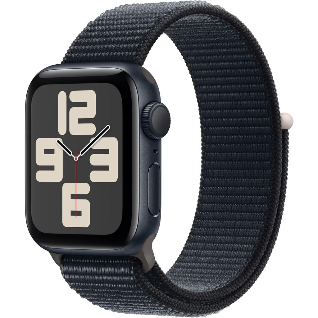 Apple Watch Series SE 2 (2022) GPS 40 mm - Aluminium Midnight - Sport loop Black Reconditionné - Apple refurbished available on Backmarket