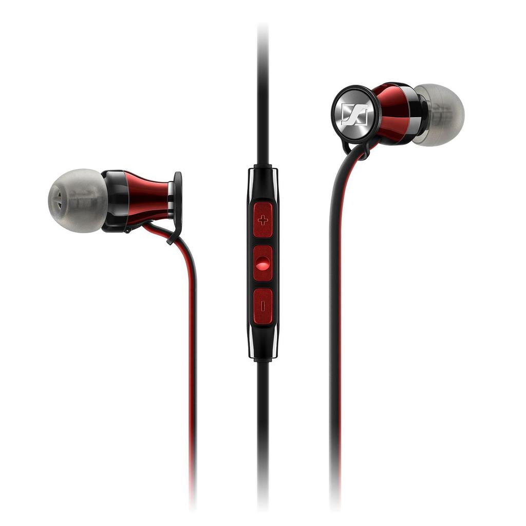 Sennheiser Momentum Free Earbud Bluetooth Earphones - Black / Red Reconditionné - Sennheiser refurbished available on Backmarket