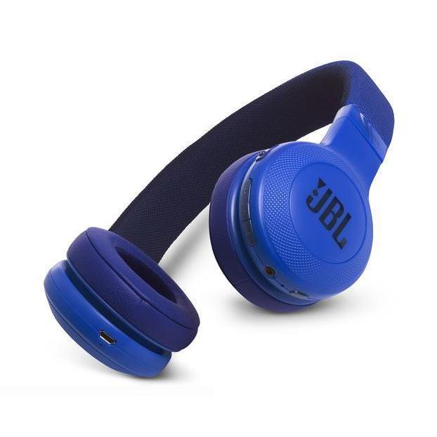 Jbl E45BT Headphone Bluetooth with microphone - Blue Reconditionné - JBL refurbished available on Backmarket