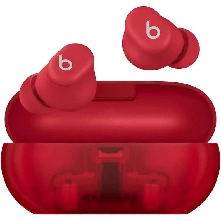 Beats By Dr. Dre Beats Solo Buds Earbud Noise-Cancelling Bluetooth Earphones - Red Refurbished - Beats by Dr. Dre refurbished available on Backmarket