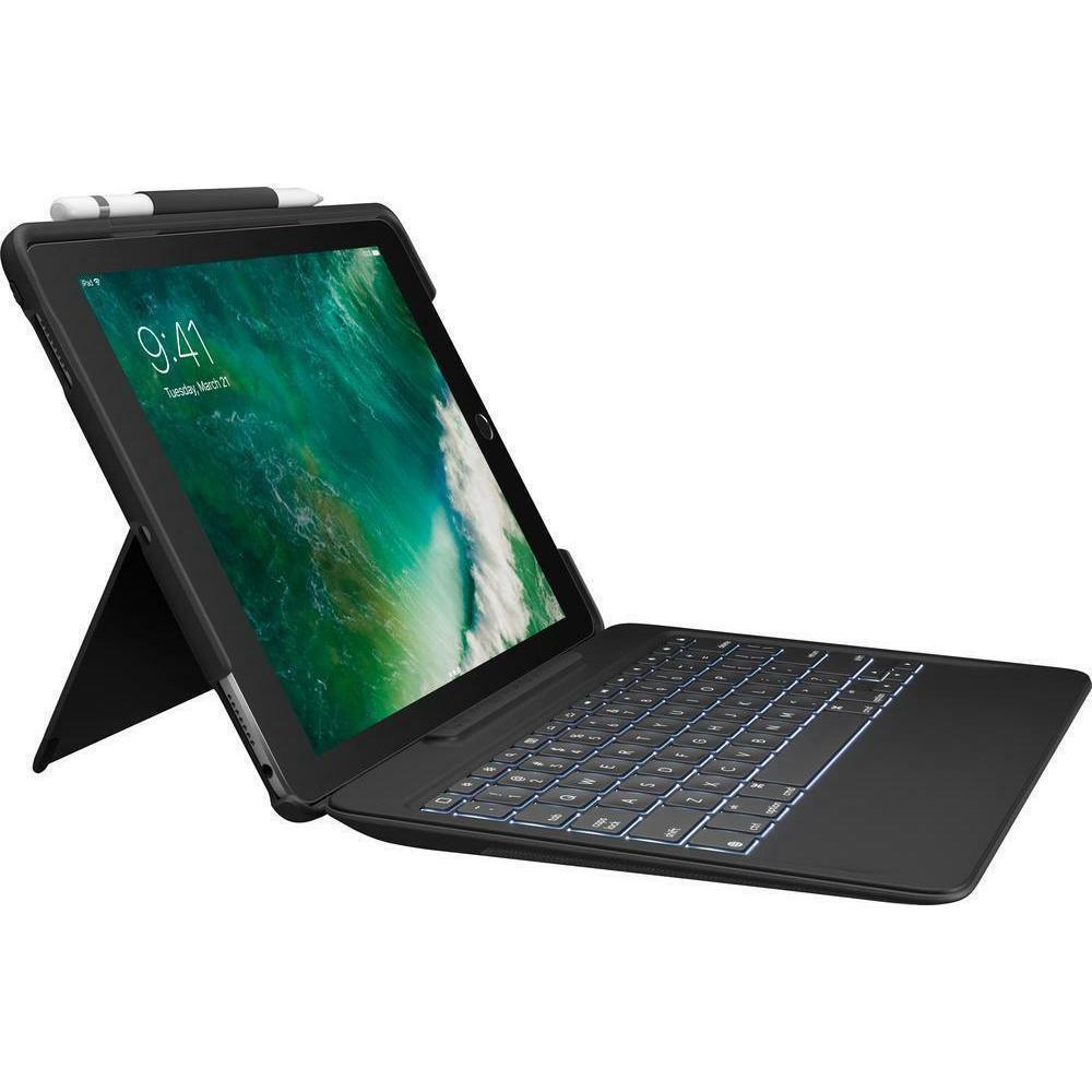 Keyboard QWERTY Wireless Backlit Keyboard Logitech Slim Combo Refurbished - Logitech refurbished available on Backmarket