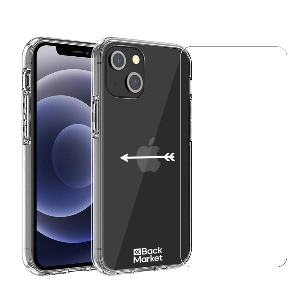 Back Market Case iPhone 13 and protective screen - Recycled plastic - Transparent Refurbished - Back Market refurbished available on Backmarket
