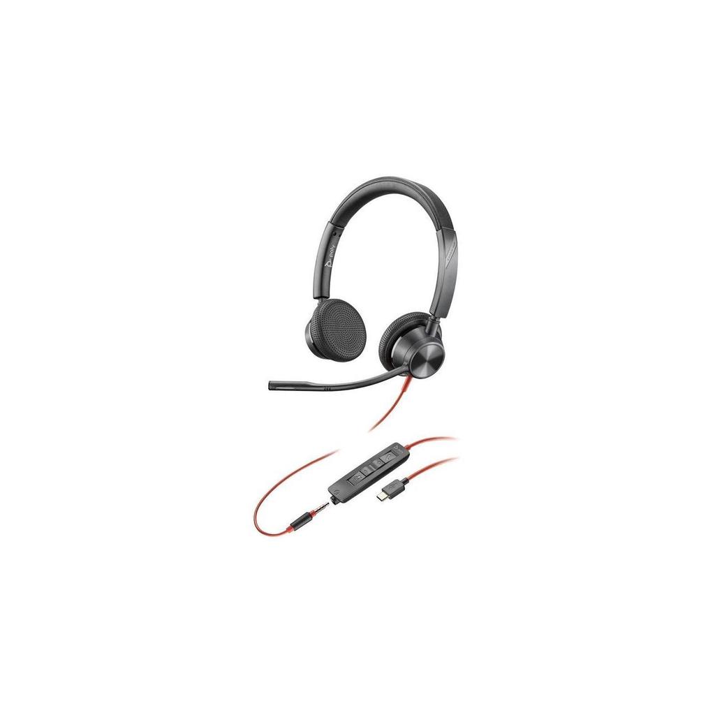 Poly Blackwire 3325 Noise cancelling Headphone with microphone - Black Refurbished - N/A (Il existe plusieurs marques avec le nom "Poly", il refurbished available on Backmarket