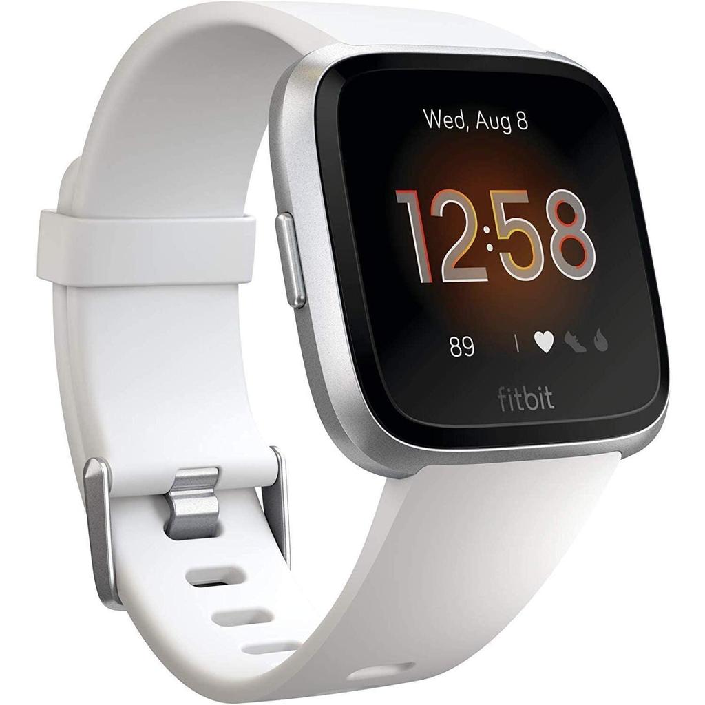 Fitbit Smart Watch Versa HR GPS - White Silver Reconditionné - Fitbit refurbished available on Backmarket