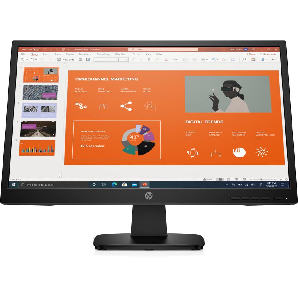Hp 21-inch Monitor 1920 x 1080 LCD (P22va G4) Refurbished - Hewlett-Packard (ou HP en abrégé) refurbished available on Backmarket
