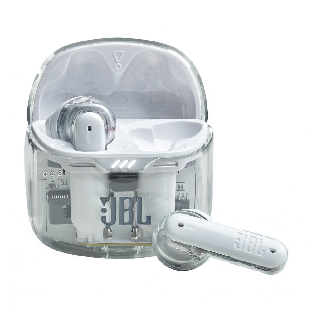 JBL Tune Flex Ghost Edition Earbud Noise-Cancelling Bluetooth Earphones - White Refurbished - JBL refurbished available on Backmarket