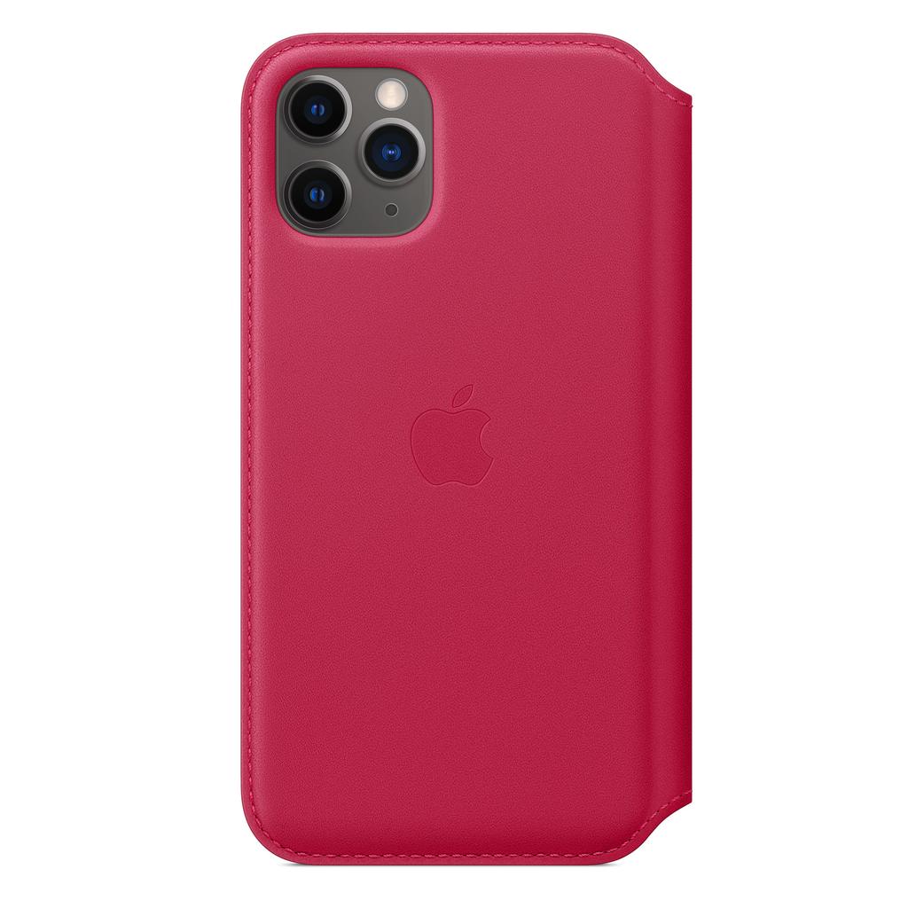 Apple Leather Folio iPhone 11 Pro Max - Leather Raspberry Refurbished - Apple refurbished available on Backmarket