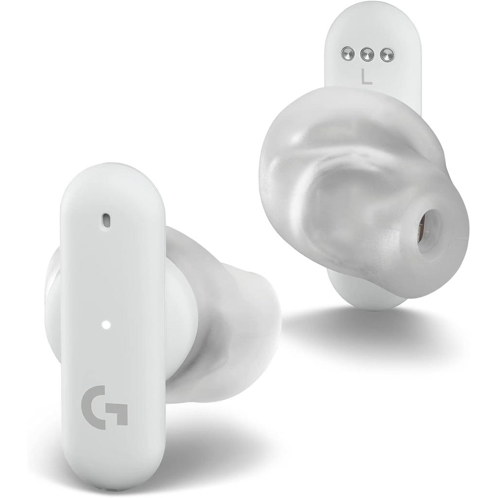 Logitech G FITS Earbud Noise-Cancelling Bluetooth Earphones - White Refurbished - Logitech refurbished available on Backmarket
