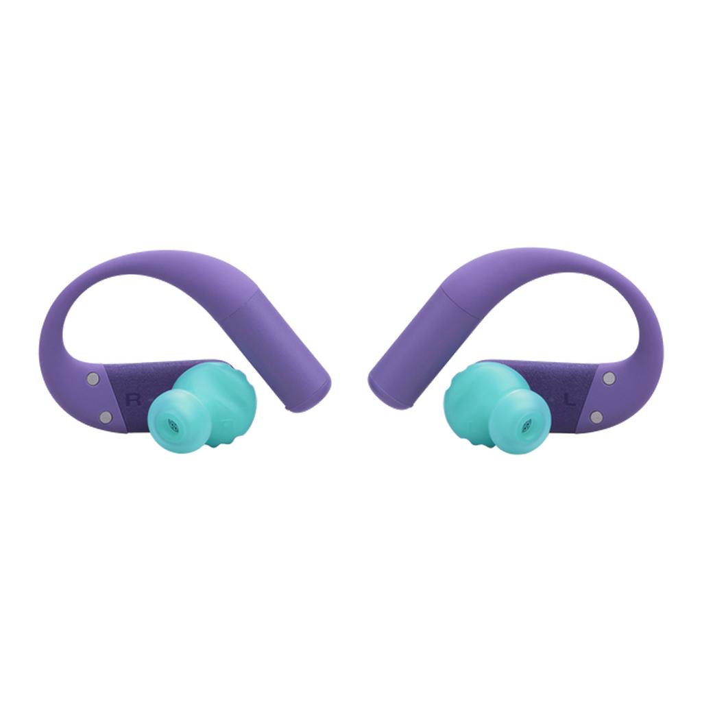 JBL Endurance Peak 4 Earbud Noise-Cancelling Bluetooth Earphones - Purple Refurbished - JBL refurbished available on Backmarket