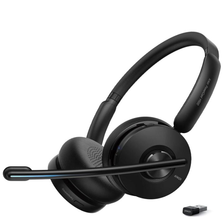 Anker PowerConf H500 Noise cancelling Headphone with microphone - Black Refurbished - Anker refurbished available on Backmarket