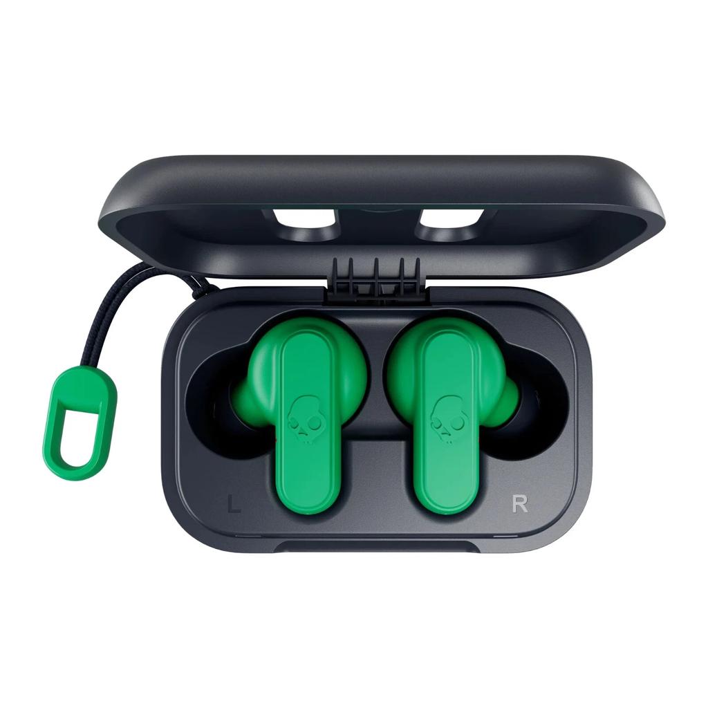 Skullcandy Dime XT 2 Earbud Noise-Cancelling Bluetooth Earphones - Black/Green Reconditionné - Skullcandy refurbished available on Backmarket