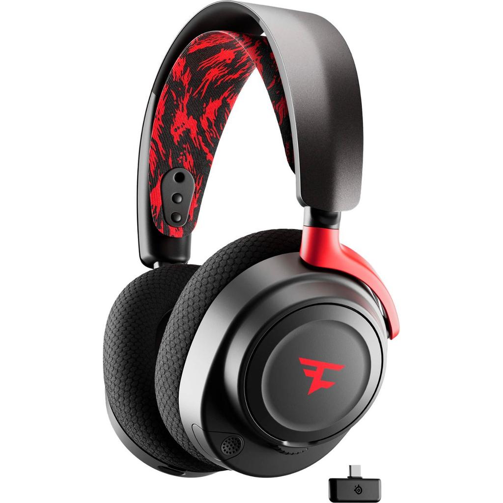 Steelseries Arctis Nova 7 Gaming Headphone Bluetooth with microphone - Black/Red Reconditionné - SteelSeries refurbished available on Backmarket