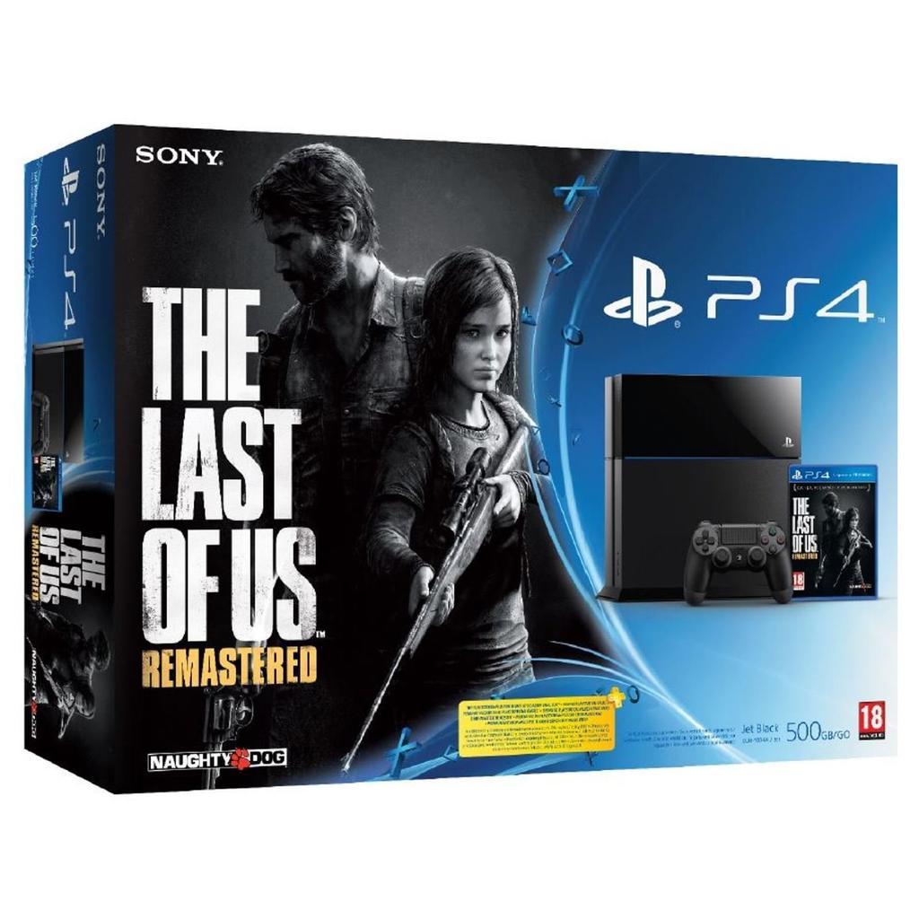 PlayStation 4 1000GB - Black + The Last of Us Remastered Refurbished - Sony refurbished available on Backmarket