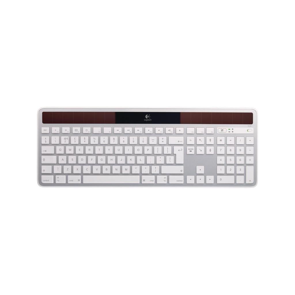 Logitech Keyboard QWERTY Wireless Backlit Keyboard K750 Refurbished - Logitech refurbished available on Backmarket