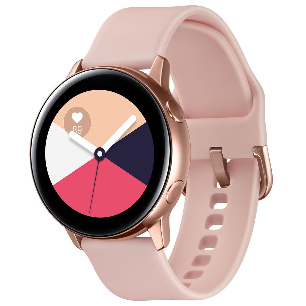 Samsung Smart Watch Active SM-R500N HR GPS - Pink/Gold Reconditionné - Samsung refurbished available on Backmarket