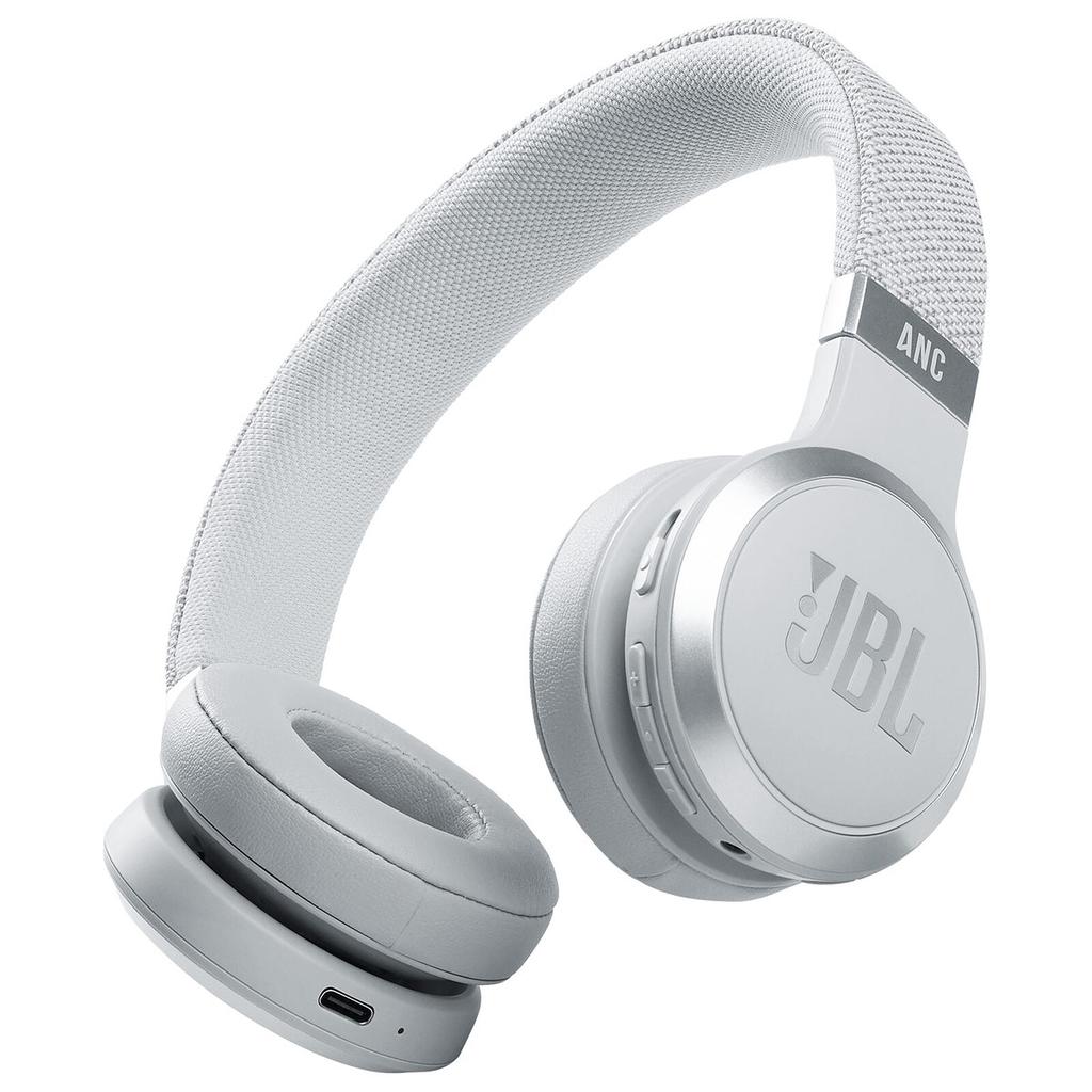 Jbl Live 460NC Noise cancelling Gaming Headphone Bluetooth with microphone - White Refurbished - JBL refurbished available on Backmarket