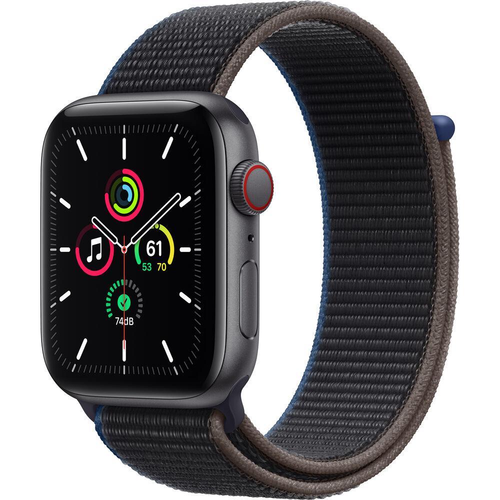 Apple Watch Series SE 1 (2020) GPS + Cellular 40 mm - Aluminium Space Gray - Sport loop Black Reconditionné - Apple refurbished available on Backmarket