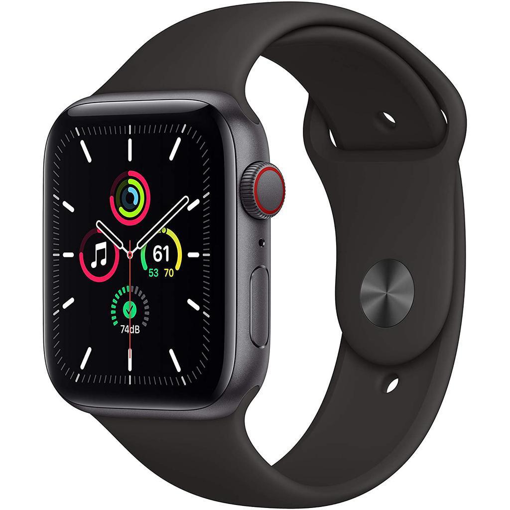 Apple Watch Series SE 1 (2020) GPS + Cellular 44 mm - Aluminium Space Gray - Sport band Black Refurbished - Apple refurbished available on Backmarket