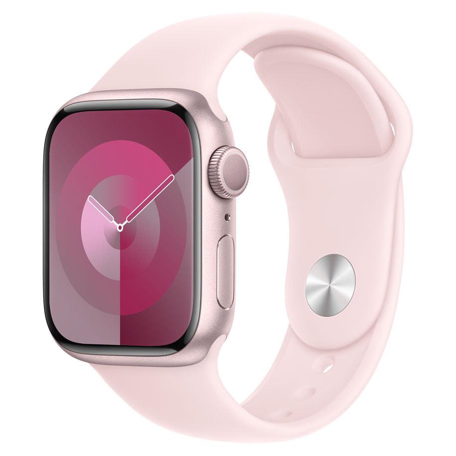Apple Watch Series 9 (2023) GPS 45 mm - Aluminium Pink - Sport band Pink Refurbished - Apple refurbished available on Backmarket