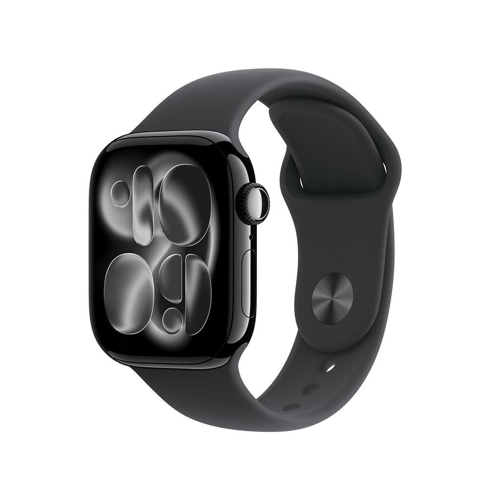 Apple Watch Series 11 (2025) GPS + Cellular 42 mm - Aluminium Jet Black - Sport band Black Refurbished - Apple refurbished available on Backmarket