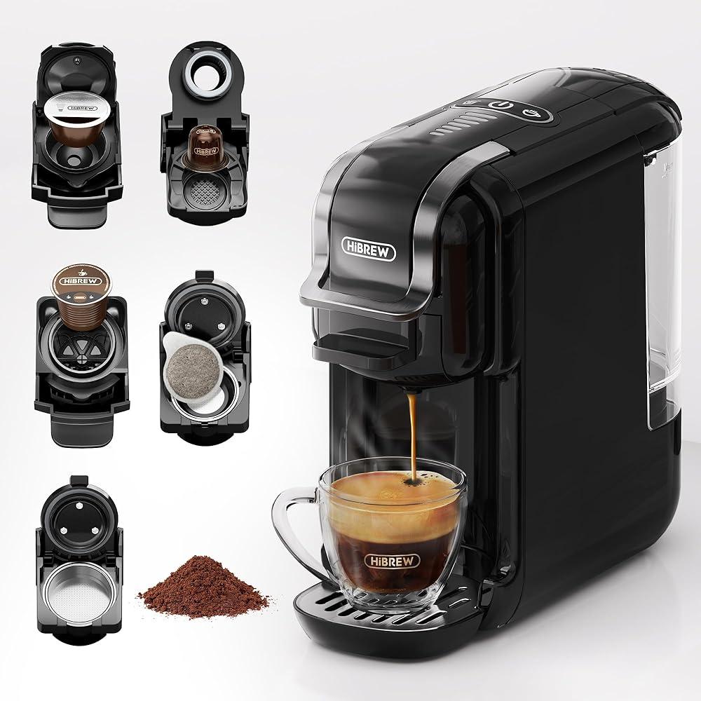 Espresso with capsules Nespresso compatible Hibrew H1B Refurbished - N/A (There is no well-known brand by this name. If refurbished available on Backmarket