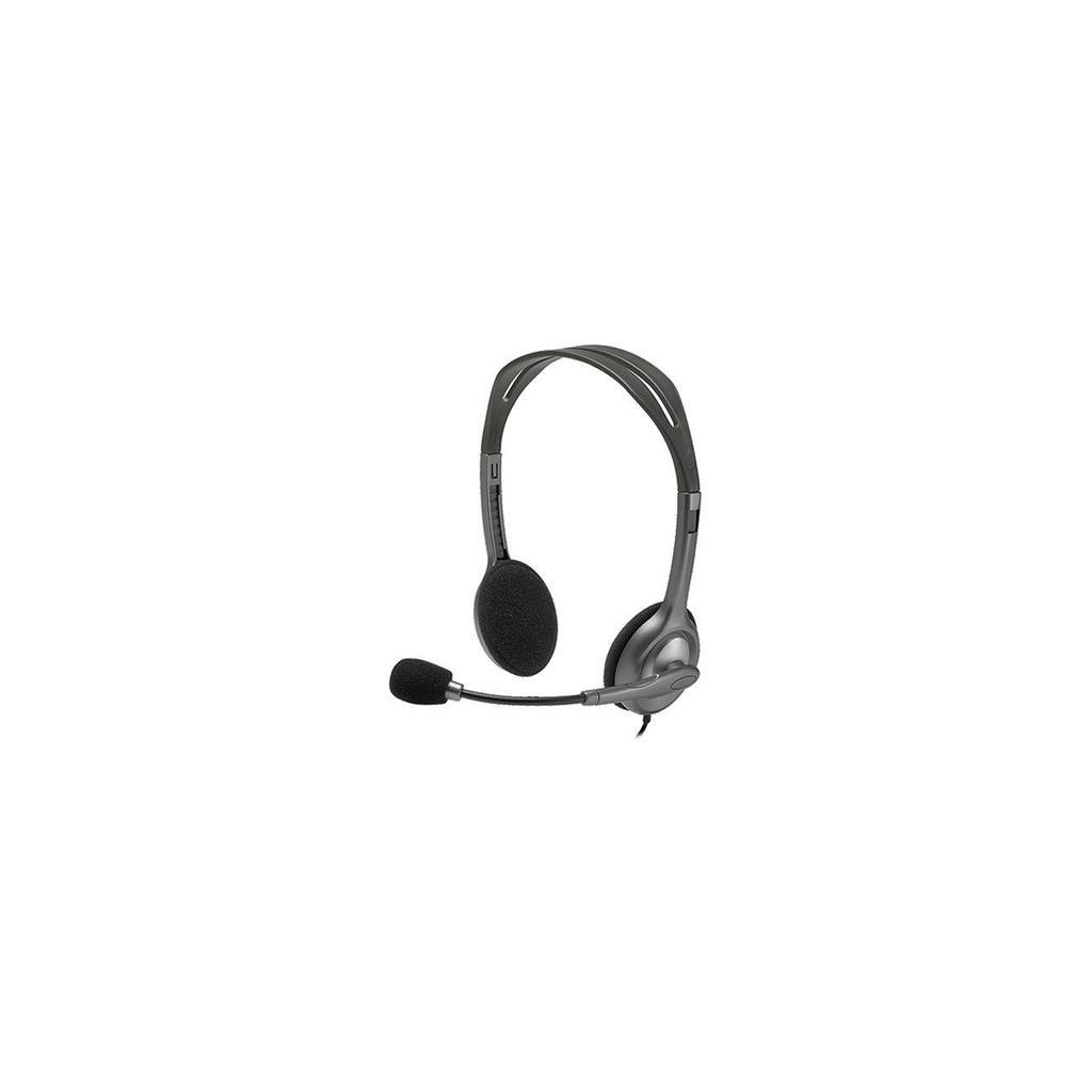 Logitech H111 Headphone with microphone - Gray Reconditionné - Logitech refurbished available on Backmarket