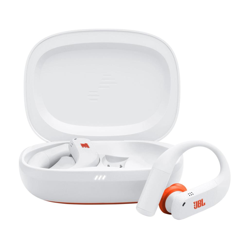 JBL Endurance Peak 4 Earbud Noise-Cancelling Bluetooth Earphones - White Refurbished - JBL refurbished available on Backmarket