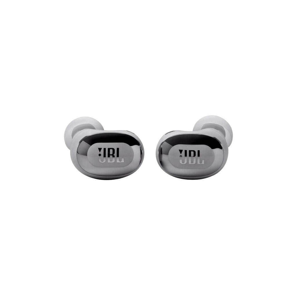 JBL Live Buds 3 Earbud Noise-Cancelling Bluetooth Earphones - Silver Refurbished - JBL refurbished available on Backmarket