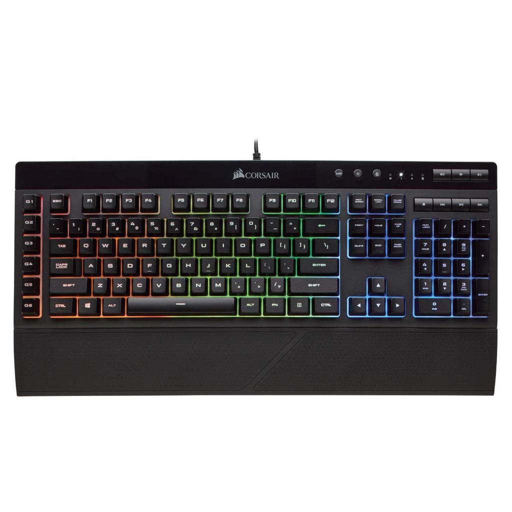 Corsair Keyboard QWERTY Backlit Keyboard K55 RGB Refurbished - Corsair refurbished available on Backmarket