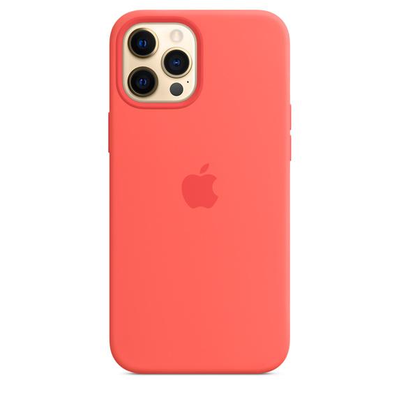 Apple Silicone case iPhone 12 Pro Max - Silicone Pink Citrus Reconditionné - Apple refurbished available on Backmarket