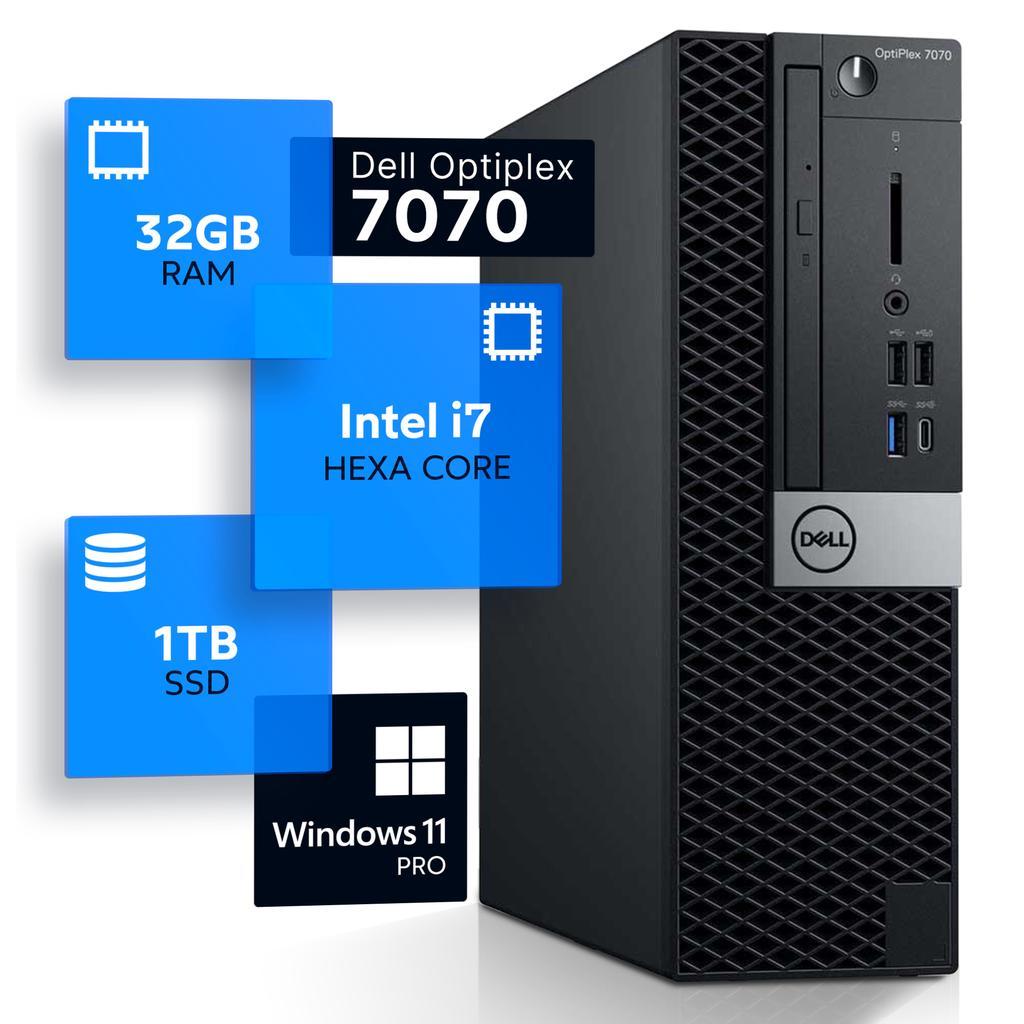 Dell OptiPlex 7070 Core i7 3 GHz - SSD 1 TB RAM 32GB Refurbished - Dell refurbished available on Backmarket