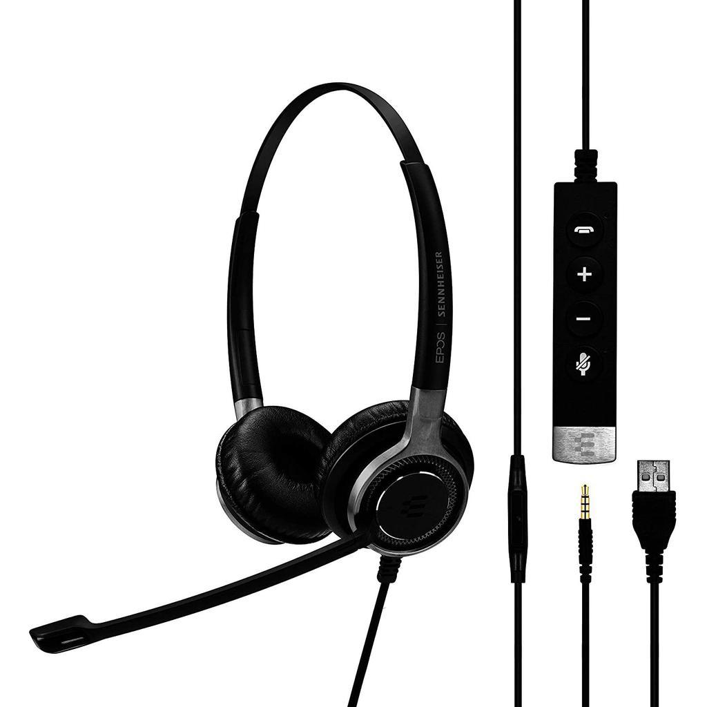 Sennheiser SC165 Headphone with microphone - Black Reconditionné - Sennheiser refurbished available on Backmarket