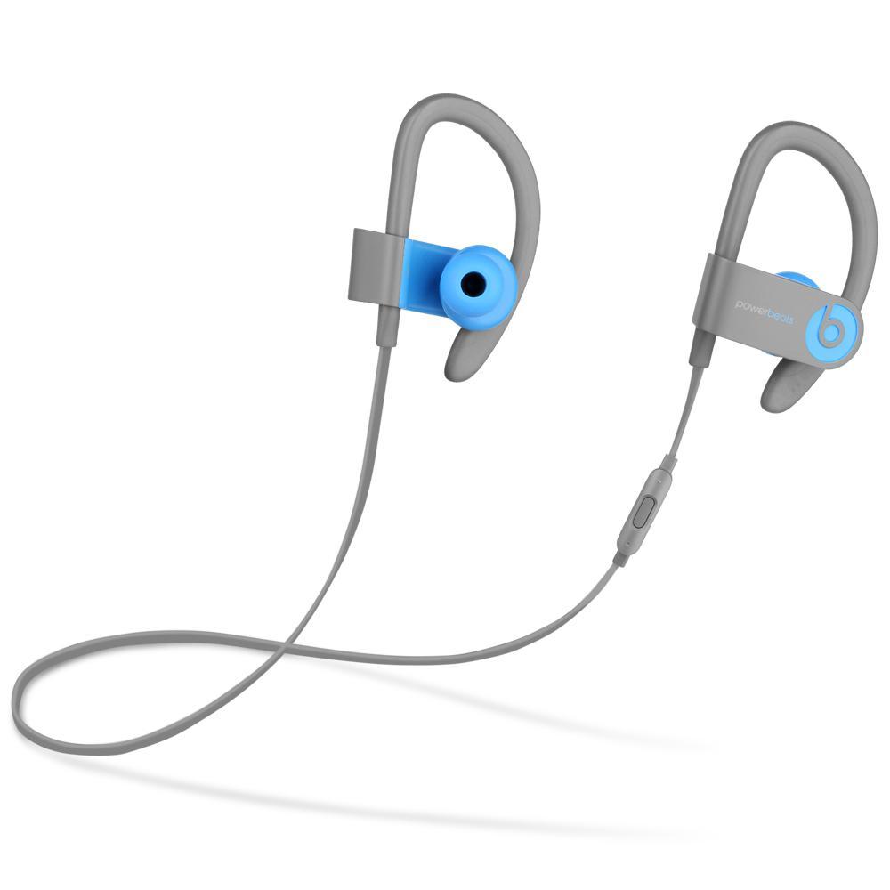 Beats By Dr. Dre Powerbeats 3 Earbud Bluetooth Earphones - Gray/Blue Refurbished - Beats by Dr. Dre refurbished available on Backmarket