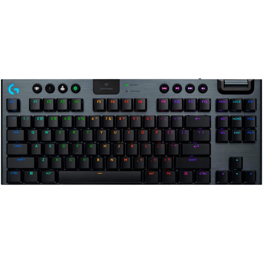 Logitech Keyboard QWERTY Wireless Backlit Keyboard G915 X Lightspeed TKL Refurbished - Logitech refurbished available on Backmarket