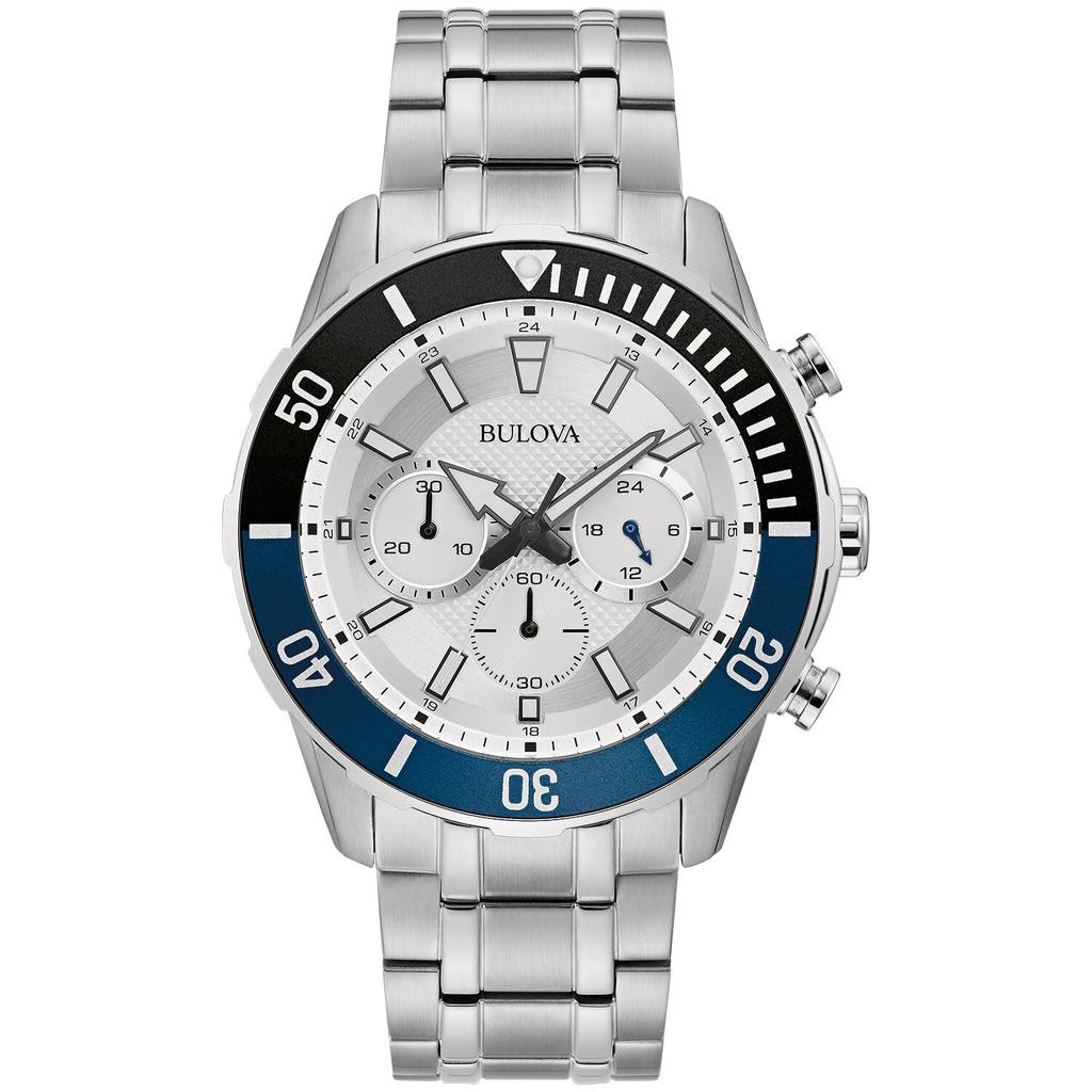 Bulova Smart Watch Classic Quartz Chronograph - Silver Reconditionné - Bulova refurbished available on Backmarket