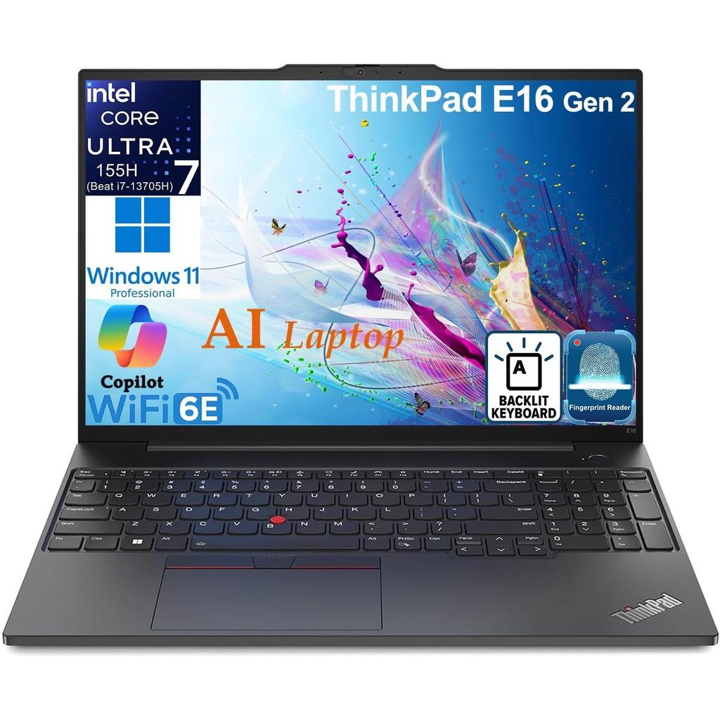 Lenovo ThinkPad E16 G2 16-inch (2024) - Core Ultra 7 155H - 32 GB - SSD 1 TB Reconditionné - Lenovo refurbished available on Backmarket