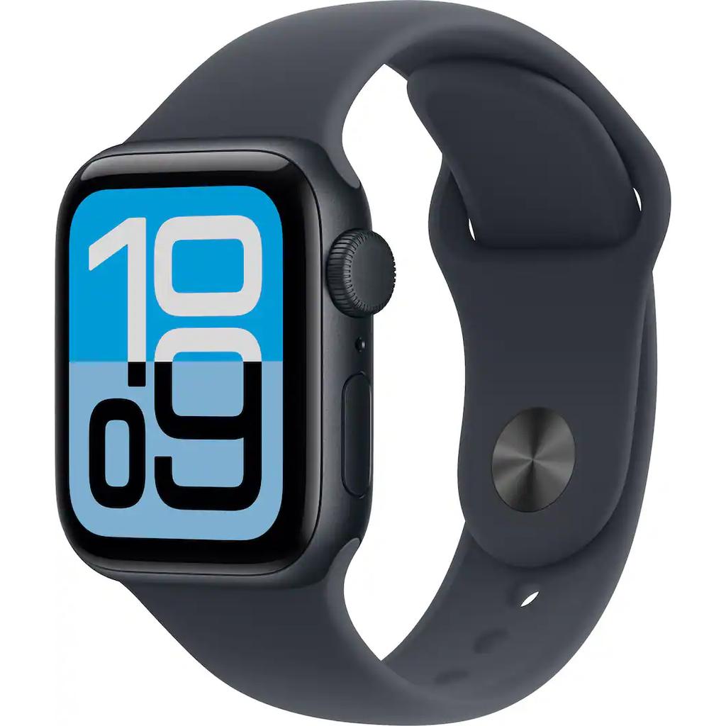Apple Watch Series SE 3 (2025) GPS + Cellular 40 mm - Aluminium Midnight - Sport band Black Refurbished - Apple refurbished available on Backmarket