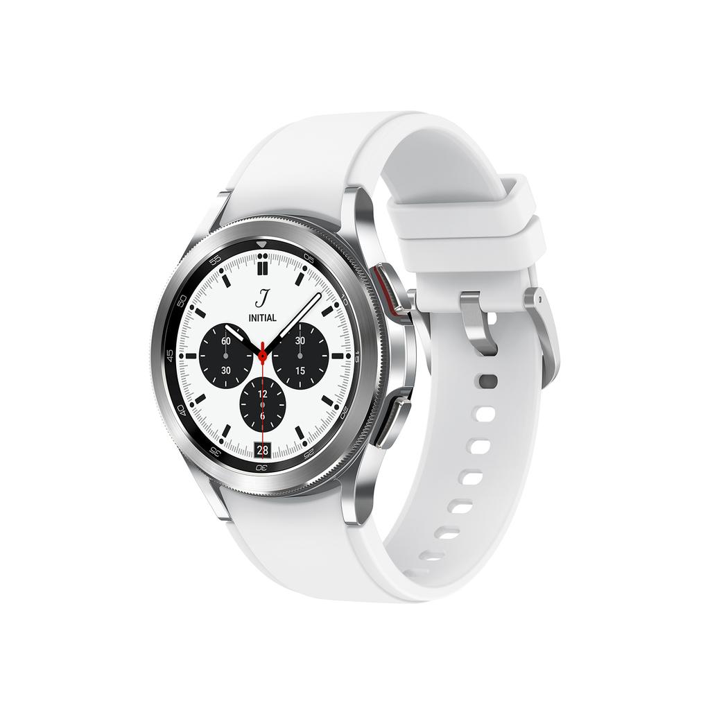 Samsung Galaxy Watch4 Classic Bluetooth + Cellular 42 mm - Silver Reconditionné - Samsung refurbished available on Backmarket