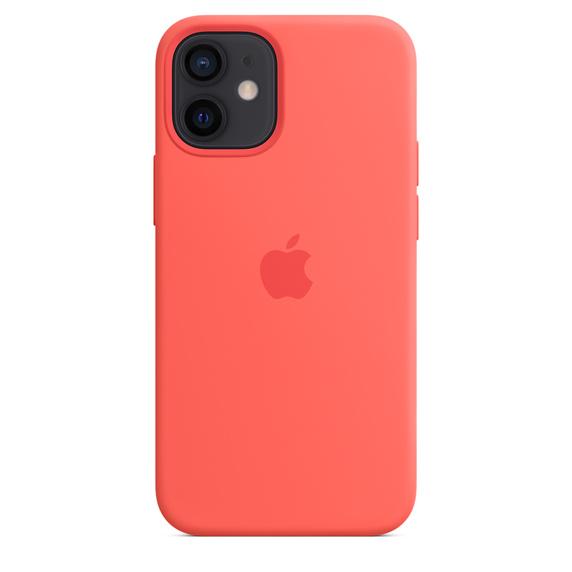 Apple Silicone case iPhone 12 mini - Silicone Pink Citrus Refurbished - Apple refurbished available on Backmarket