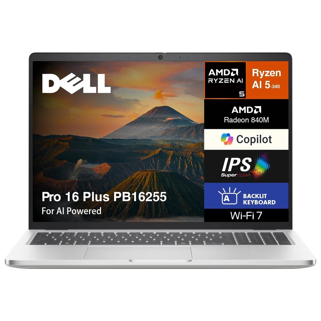 Dell Pro 16 Plus 16-inch (2025) - Ryzen AI 5 340 - 16 GB - SSD 512 GB Reconditionné - Dell refurbished available on Backmarket