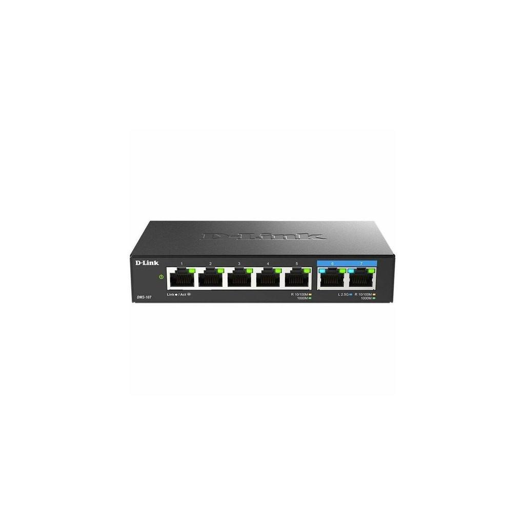 D-Link 7-Port 2.5GB Unmanaged Gaming Switch DMS-107 Refurbished - D-Link refurbished available on Backmarket