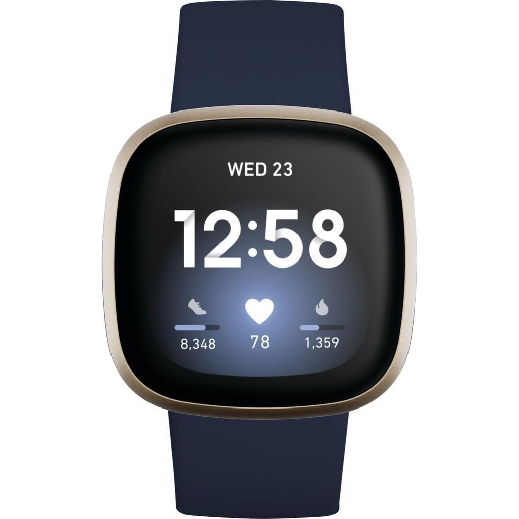 Fitbit Smart Watch Versa 3 HR GPS - Bleu Reconditionné - Fitbit refurbished available on Backmarket
