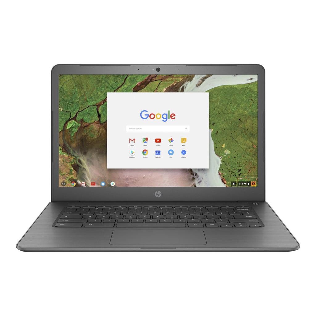 HP ChromeBook 14-65 Celeron N3350 1.1 GHz 16 GB eMMC - 4 GB Refurbished - Hewlett-Packard (ou HP en abrégé) refurbished available on Backmarket