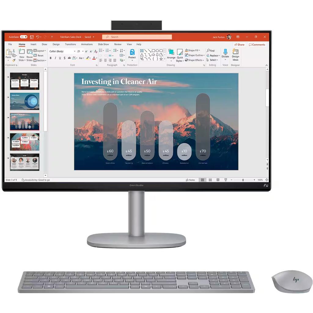 Hp OmniStudio 27-cs1014 27"" - Core Ultra 7 256V - RAM 16 GB - SSD 1 TB Reconditionné - Hewlett-Packard (ou HP en abrégé) refurbished available on Backmarket