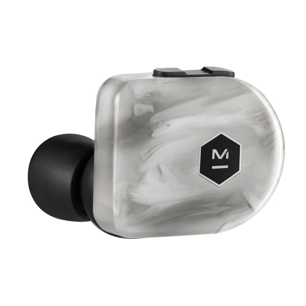 Master & Dynamic MW07 Plus Earbud Noise-Cancelling Bluetooth Earphones - White Marble Reconditionné - Master & Dynamic refurbished available on Backmarket