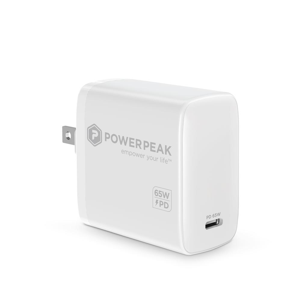 Powerp 65W Gan Wall Charger With Type C Cable Smartphone Accessories Refurbished - N/A (Il n'y a pas assez d'in refurbished available on Backmarket