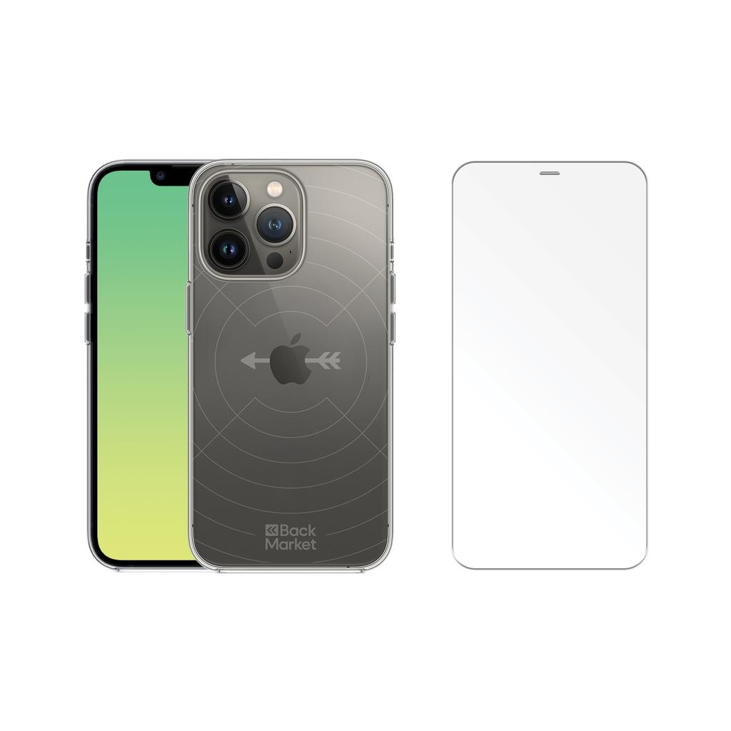 Back Market Case iPhone 13 Pro and protective screen - GRS 4.0 Recycled plastic - Transparent Refurbished - Back Market refurbished available on Backmarket