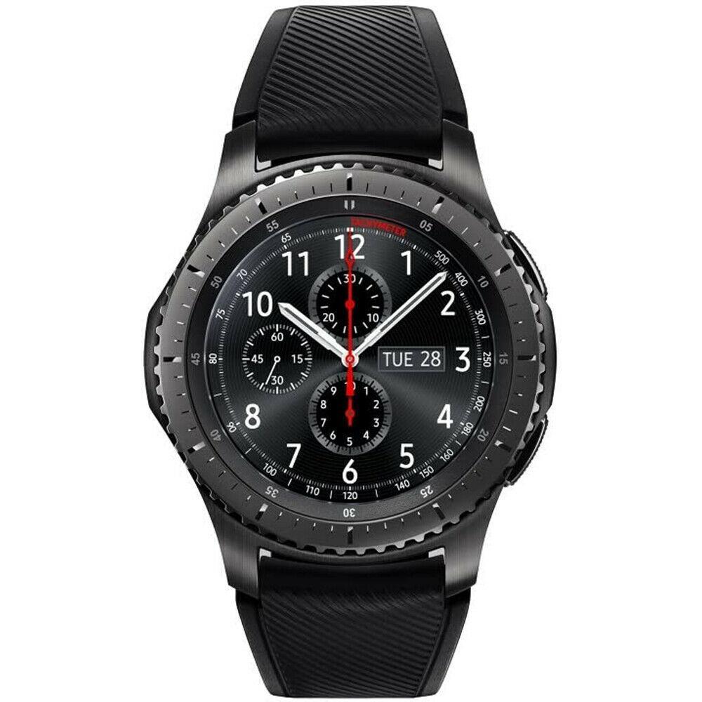 Samsung Smart Watch Galaxy Gear S3 Frontier SM-R760 HR GPS - Black Reconditionné - Samsung refurbished available on Backmarket