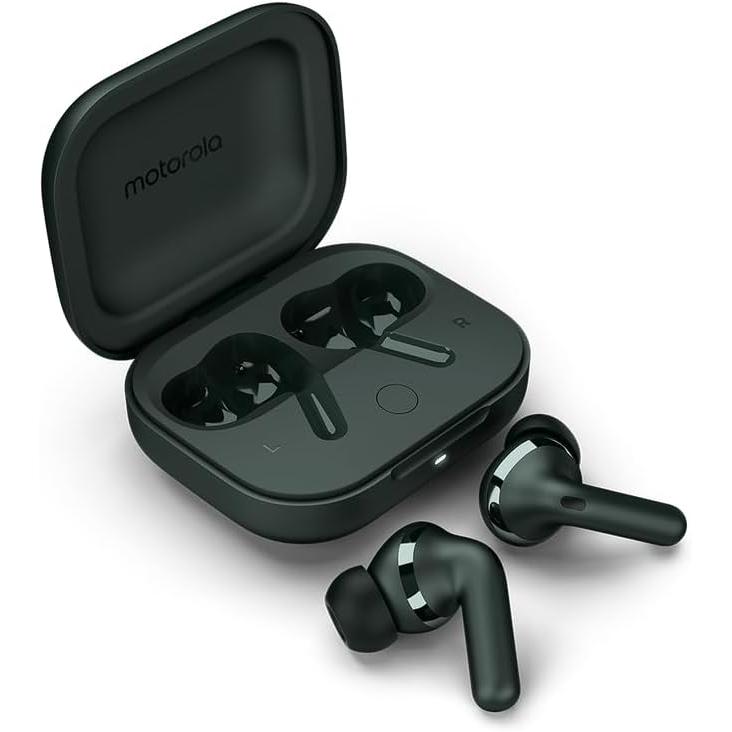 Motorola Moto Buds+ Earbud Noise-Cancelling Bluetooth Earphones - Gray Refurbished - Motorola refurbished available on Backmarket