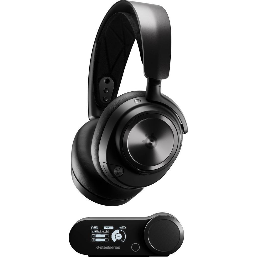 Steelseries Arctis Nova Pro Noise cancelling Gaming Headphone Bluetooth with microphone - Black Refurbished - SteelSeries refurbished available on Backmarket